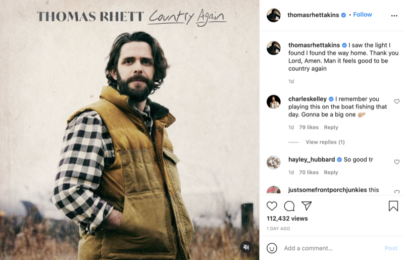 Thomas Rhett Returns to His Country Roots with Latest Album 'Country Again'