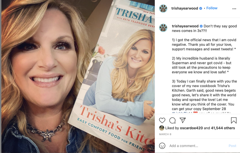 Trisha Yearwood To Resume Filming ‘Trisha's Southern Kitchen'