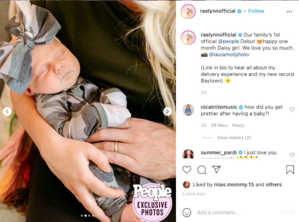 RaeLynn Introduces Her Daughter Daisy Rae to the World Country Music Lane